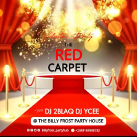 White Modern & Minimal Valentine's Night Party Red Carpet Instagram Post template