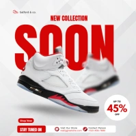 White Modern & Minimal Valentine Shoe Sale Instagram Post template