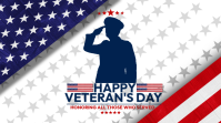 White Modern & Minimal Veteran's Day Youtube Thumbnail template