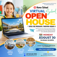 Putih Virtual School Open House Instagram Post Template