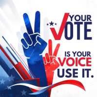 白色 Voting Campaign Publicação no Instagram Template