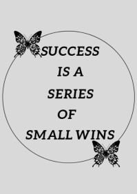 Hvid Motivational Quote A4 Template