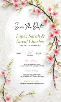 White Modern & Minimal Wedding Invitation Template Design Us Legal