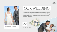 White Modern & Minimal Wedding Memories Presentation Presentazione (16:9) template - Page 1