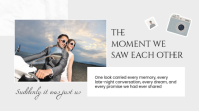 White Modern & Minimal Wedding Memories Presentation Presentazione (16:9) template - Page 2