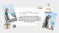 White Modern & Minimal Wedding Memories Presentation Presentazione (16:9) template - Page 3