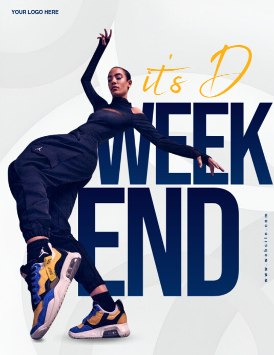 Copy of White Modern & Minimal Weekend Flyer (us Letter) | PosterMyWall