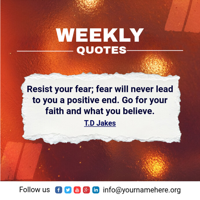 White Modern & Minimal Weekly Quote Instagram template