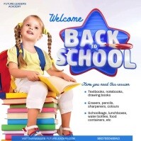 White Modern & Minimal Welcome Back To School Template  Instagram Post