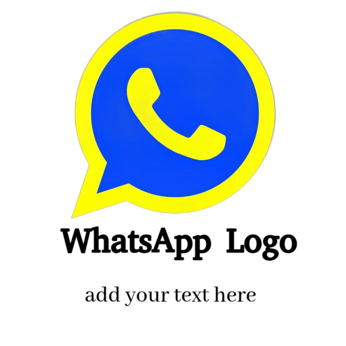 Plantilla de White Modern & Minimal Whatsapp Logo | PosterMyWall