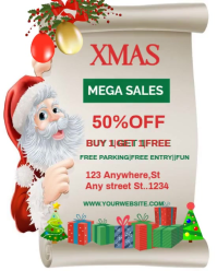 White Modern & Minimal White And Red Design Christmas Holidays Discount Sales  Instagram Portrait template