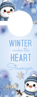 White Modern & Minimal Winter Door Hanger template
