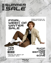 Белый Winter Sale Instagram Portrait Template - Page 6