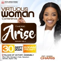 White Modern & Minimal Women's Ministry Conference Design Template  Instagram Post