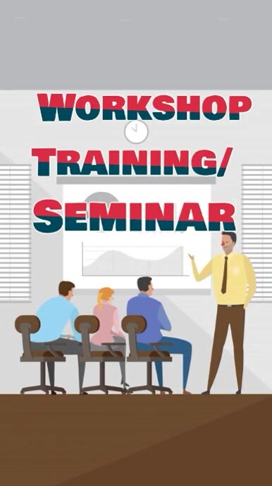 White Modern & Minimal Workshop Training And Seminar Template Instagram Reel
