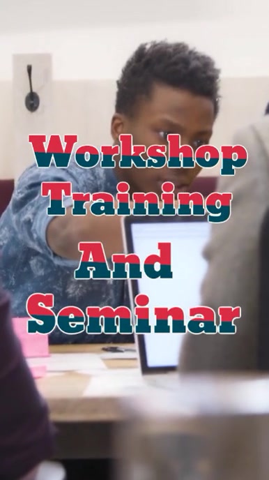 White Modern & Minimal Workshop Training And Seminar Template Instagram Reel