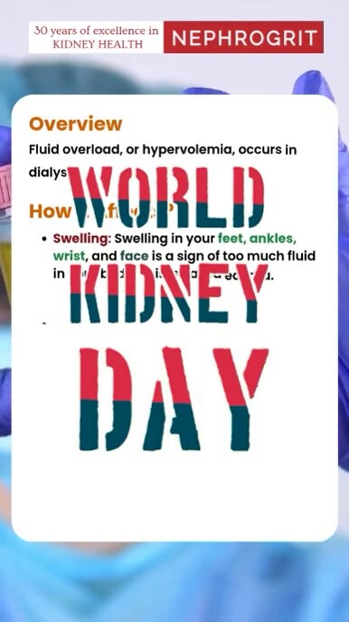 White Modern & Minimal World Kidney Day Instagram Reel template