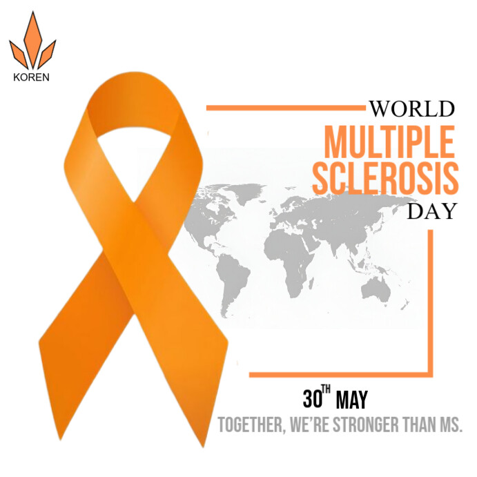 White Modern & Minimal World Multiple Sclerosis Day Instagram Post template