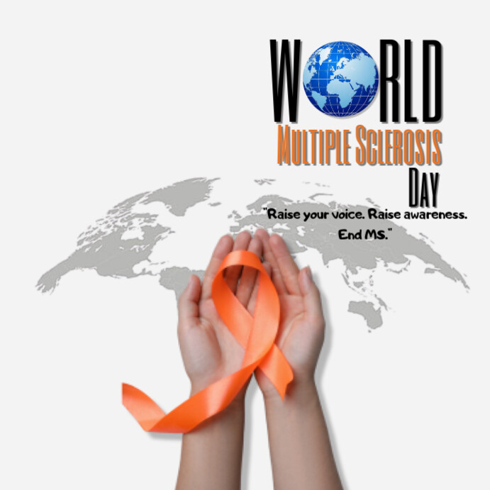 White Modern & Minimal World Multiple Sclerosis (ms) Day Instagram Post template