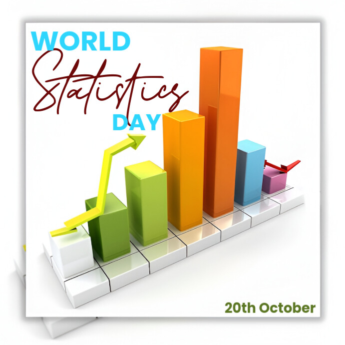 Statistic Post White Modern & Minimal World Statistics Day Instagram Post Template ...