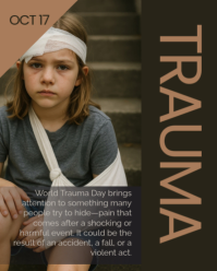 Black World Trauma Day Instagram Portrait Template