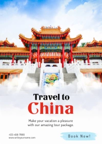 White Modern & Minimal Yellow Blue Modern Colorful Night Summer Pool Party Flyer Poster A5 A4 Social template