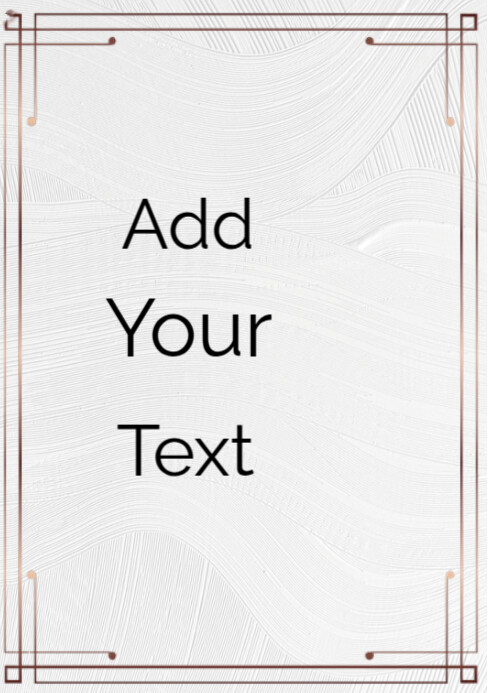 White Modern & Minimal A4 Paper Border Background A4 template