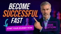 White Modern & Minimal Become Successful Fast - Modern Neon Youtube Thumbnail (2025 Edition) Youtube template