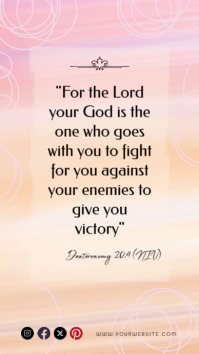 White Modern & Minimal Bible Verse Instagram Story template