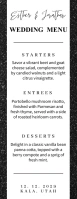 White Modern & Minimal Black White Glitter We Half Page Letter template
