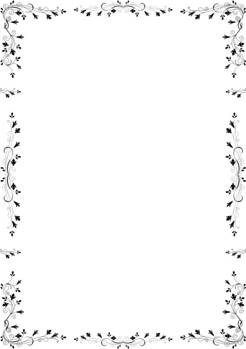 White Modern & Minimal Blank Background  A4 template
