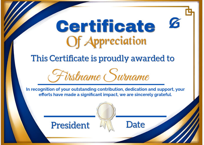 White Modern & Minimal Certificate Of Appreciation  Postcard Cartolina template