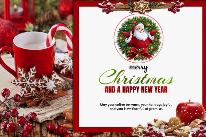 White Modern & Minimal Christmas Label ป้าย template