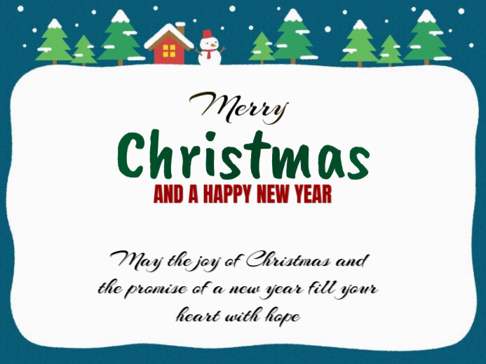 White Modern & Minimal Christmas Yard Sign Znak podwórkowy template