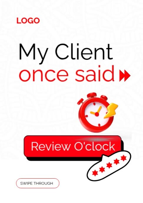 White Modern & Minimal Client Feedback  A3 template