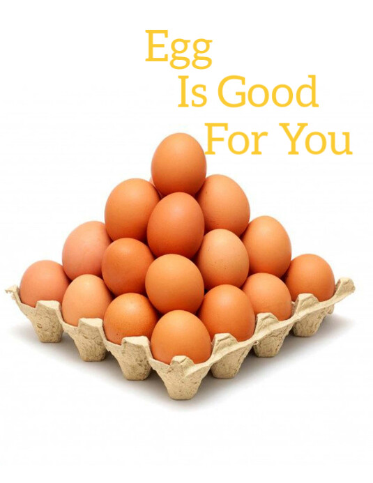 White Modern & Minimal Crate Of Egg Flyer (us Letter) template