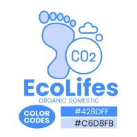 White Modern & Minimal Eco Life Logo template