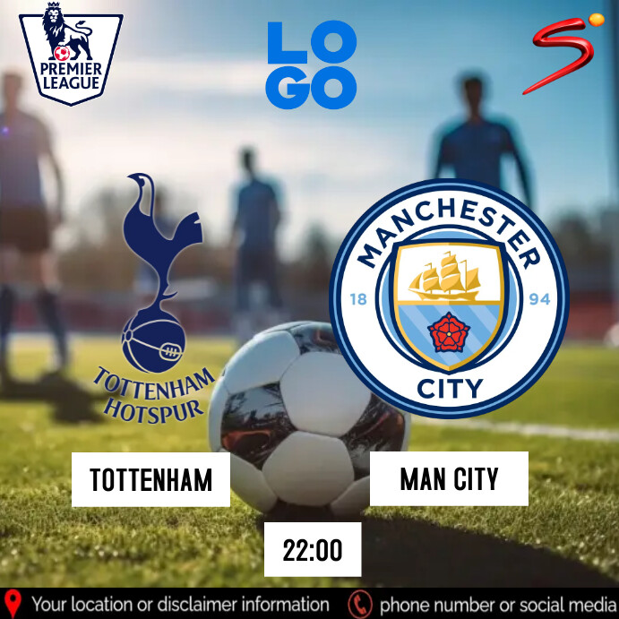 White Modern & Minimal Epl Instagram Post template