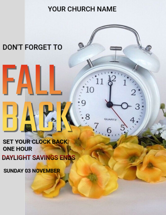 White Modern & Minimal Fallback Daylight Ends Flyer (us Letter) template