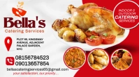 White Modern & Minimal Food Flyer Design Digital Display (16:9) template