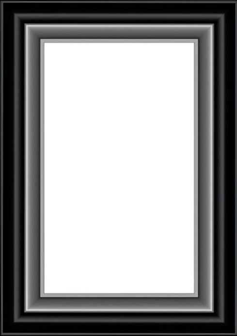 White Modern & Minimal Frame  A4 template