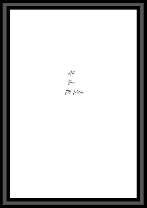 White Modern & Minimal Frame A4 template