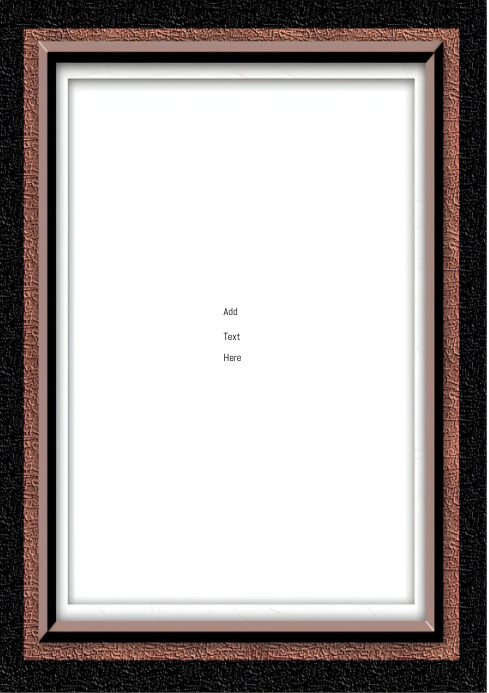 White Modern & Minimal Frame Design  A4 template