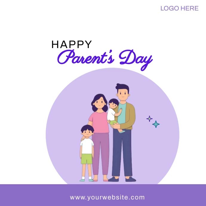 White Modern & Minimal Global Parent’s Day In Instagram Post template