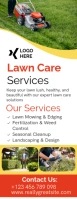 White Modern & Minimal Lawn Care Services Door Hanger Cartello da appendere alla porta template