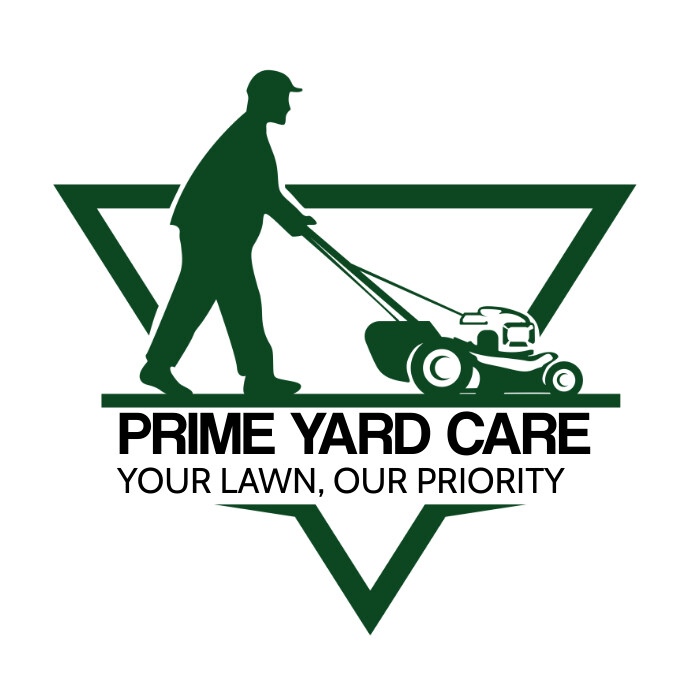 White Modern & Minimal Lawn Services  Logo Logotyp template