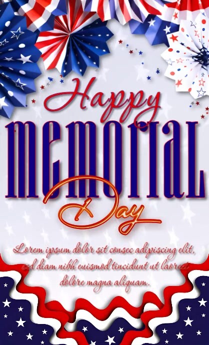 White Modern & Minimal Memorial Day Us Legal template