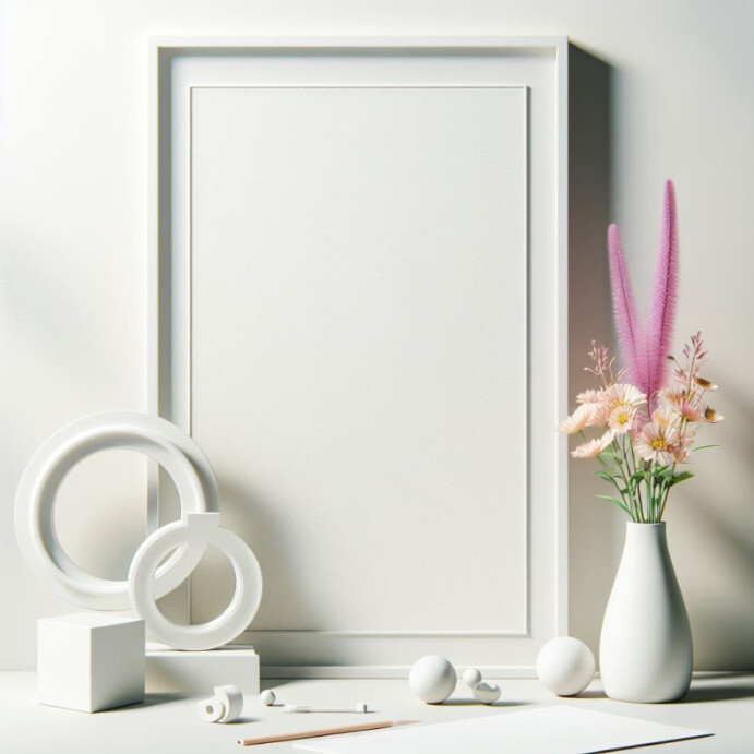 White Modern & Minimal Plain Background Desig Instagram-opslag template