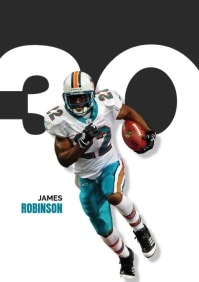 White Modern & Minimal Player Number Sports  Introduction A3 template