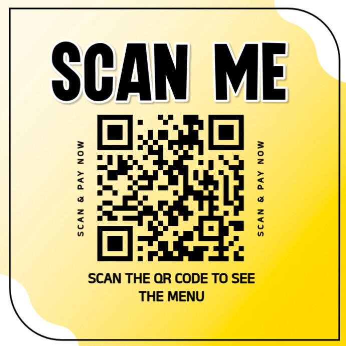 White Modern & Minimal Scan Qr Code  Instagram Post template